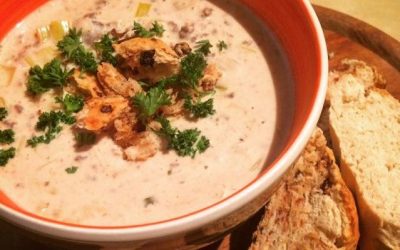 Wilde Käse-Lauch-Suppe