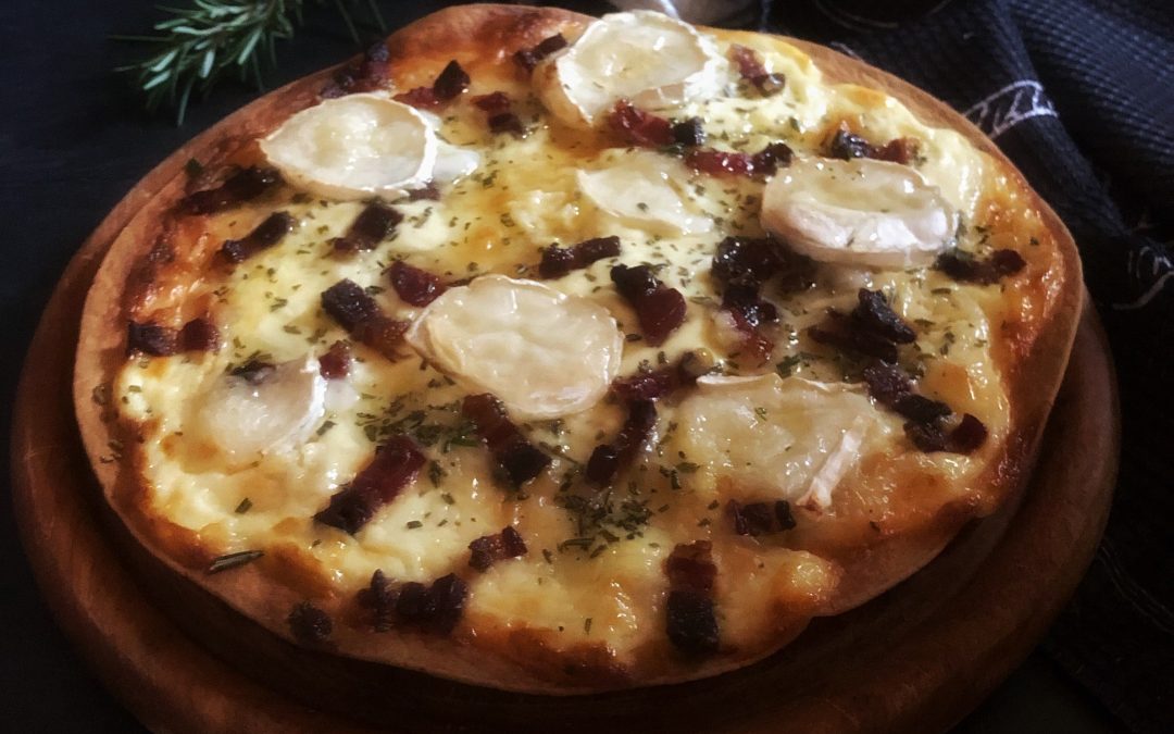 Variation von Flammkuchen