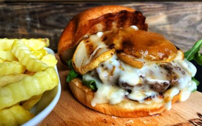 Gorgonzola-Birn-Burger