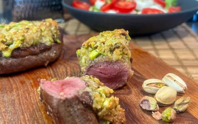Rehrücken mit Pistazien-Parmesan-Kruste