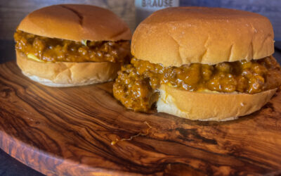 Sloppy Roe Sandwich